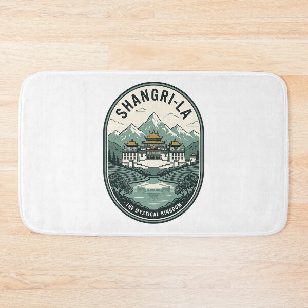 Item preview, Shangri-La Mystical Kingdom Himalayan Landscape Travel Badge designed and sold by k3rstman1.