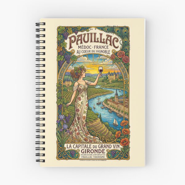 Item preview, Pauillac, France Art Nouveau Poster designed and sold by travelwitheric.