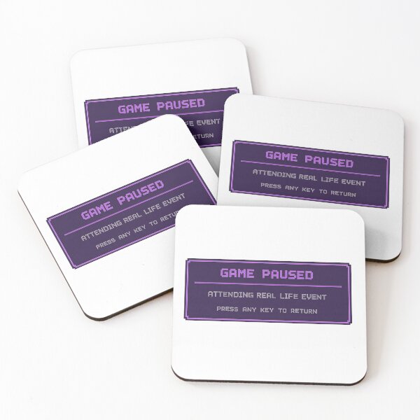 Item preview, Game Paused Funny Gamer Gift Retro Pixel Gaming designed and sold by TheKaiZenNi.
