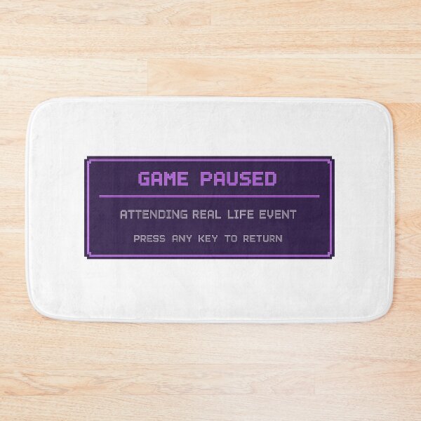 Item preview, Game Paused Funny Gamer Gift Retro Pixel Gaming designed and sold by TheKaiZenNi.