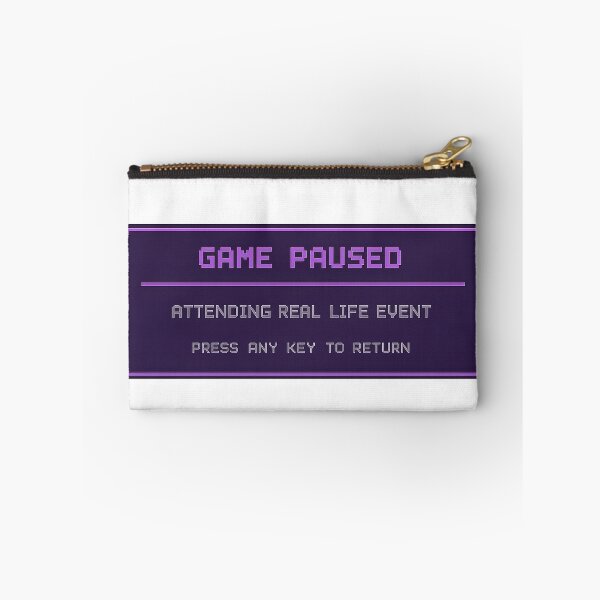 Item preview, Game Paused Funny Gamer Gift Retro Pixel Gaming designed and sold by TheKaiZenNi.