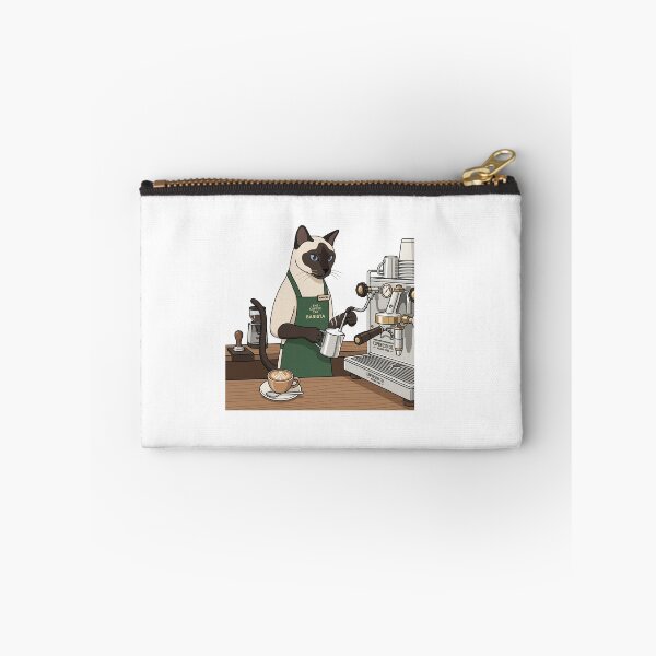 Item preview, Siamese Cat Barista Coffee Espresso Cafe Caffeine Lover designed and sold by PictoVibe.
