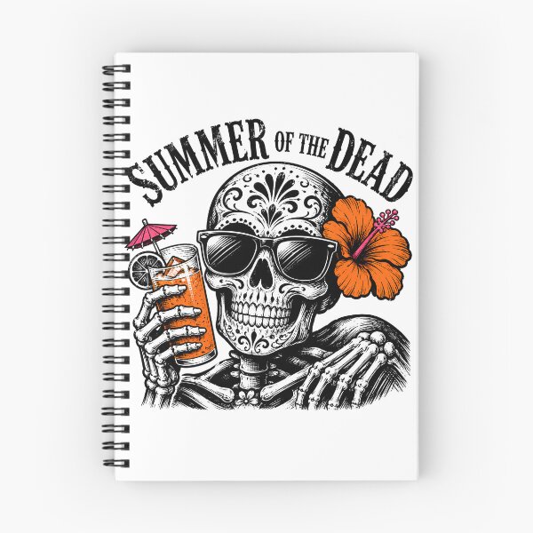 Item preview, Tropical Goth Skeleton Summer Sugar Skull Beach Drink designed and sold by chattsuede.