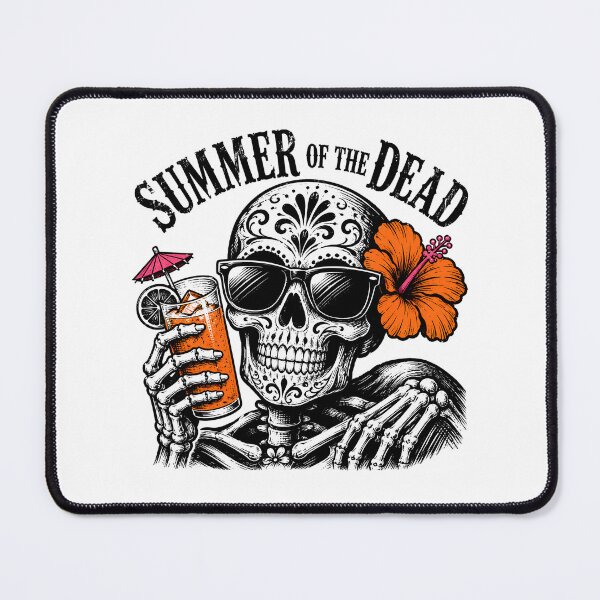 Item preview, Tropical Goth Skeleton Summer Sugar Skull Beach Drink designed and sold by chattsuede.
