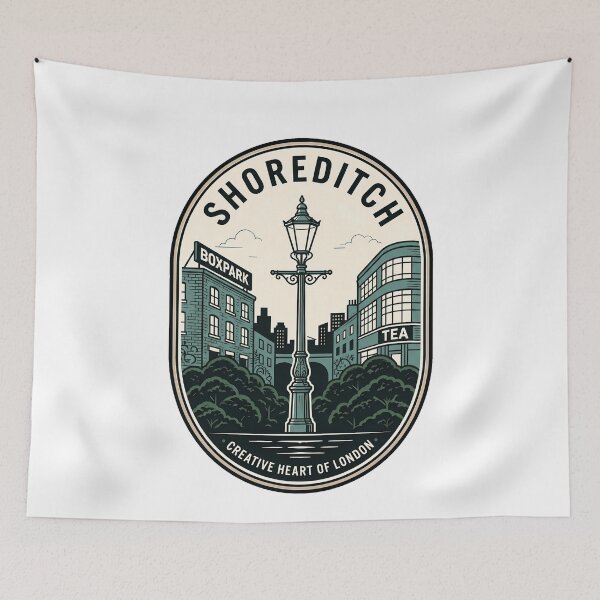 Item preview, Vintage Shoreditch London Urban Boxpark Travel Badge designed and sold by k3rstman1.