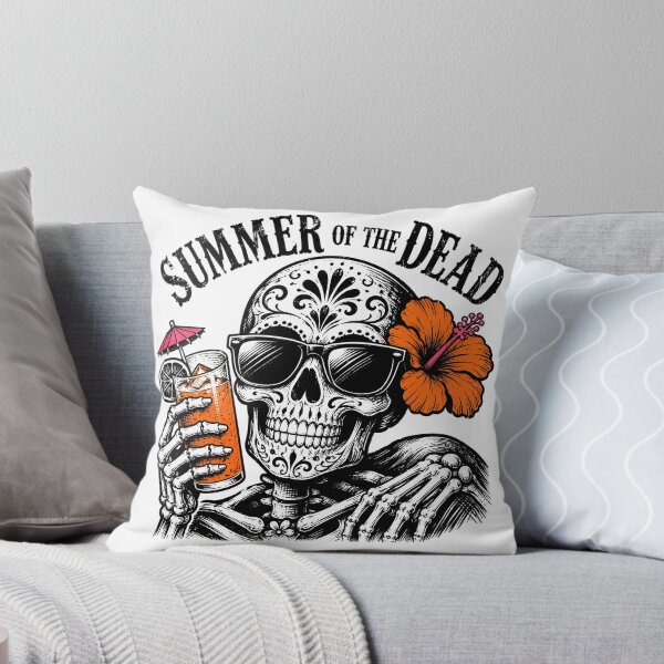 Item preview, Tropical Goth Skeleton Summer Sugar Skull Beach Drink designed and sold by chattsuede.