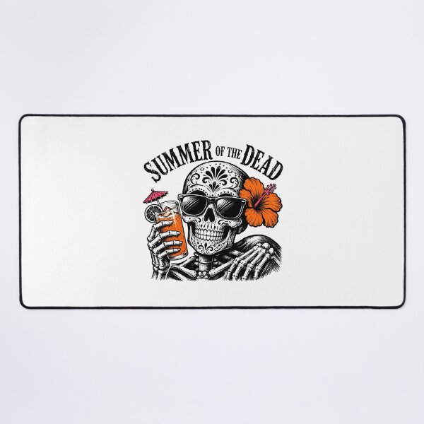 Item preview, Tropical Goth Skeleton Summer Sugar Skull Beach Drink designed and sold by chattsuede.