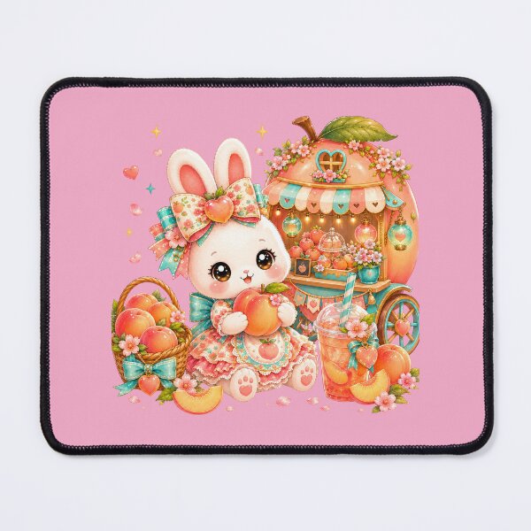 Item preview, Kawaii Peach Bunny – Cute Cottagecore Peach Stand Rabbit Summer Aesthetic designed and sold by ALH Apparel.
