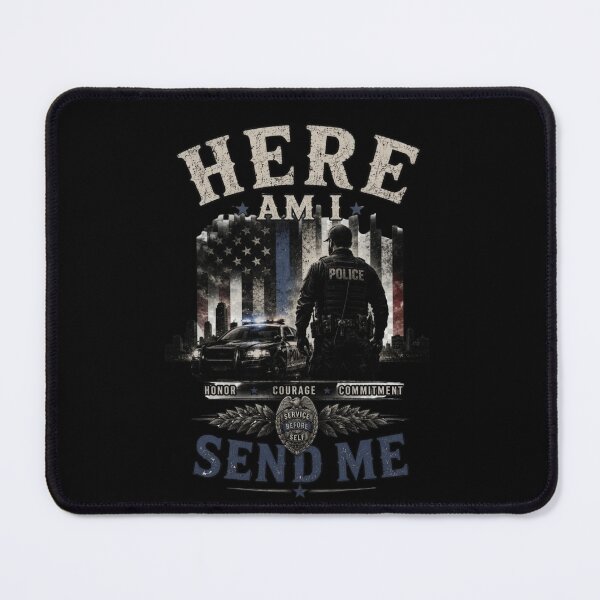 Item preview, Thin Blue Line Police Officer Service Before Self Patriotic designed and sold by MotleyMethod.