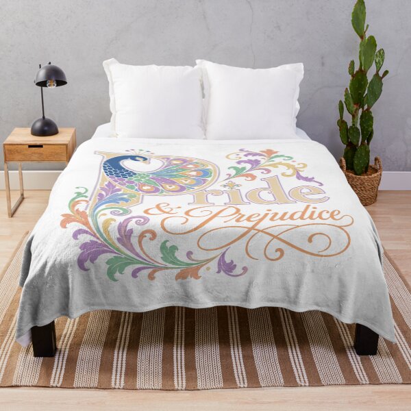 Item preview, Vintage Pride and Prejudice Peacock Floral Pattern designed and sold by chattsuede.