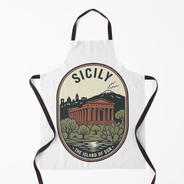 Item preview, Vintage Sicily Mount Etna Greek Temple Badge designed and sold by k3rstman1.