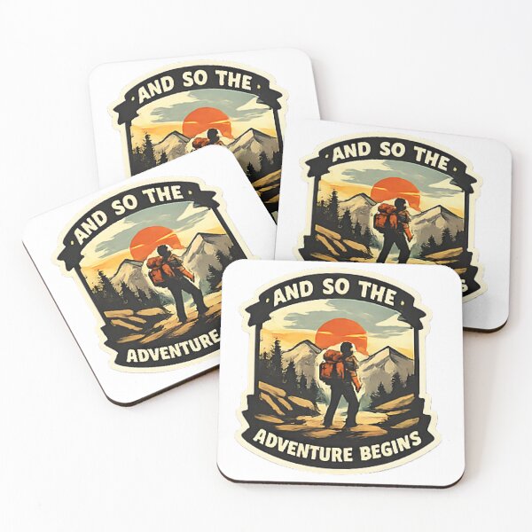 Item preview, And So The Adventure Begins – Vintage Hiking & Mountain Explorer Design designed and sold by vansaidshop ⭐⭐⭐⭐⭐.