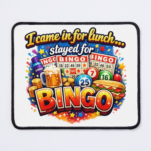Item preview, I Came in for Lunch Stayed for Bingo Funny Bingo Lover Retro Design designed and sold by justsuestudio.