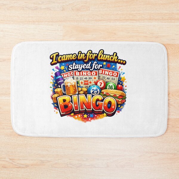 Item preview, I Came in for Lunch Stayed for Bingo Funny Bingo Lover Retro Design designed and sold by justsuestudio.