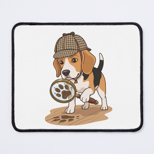 Item preview, Beagle Detective True Crime Podcast Fan Mystery Inspector designed and sold by PictoVibe.