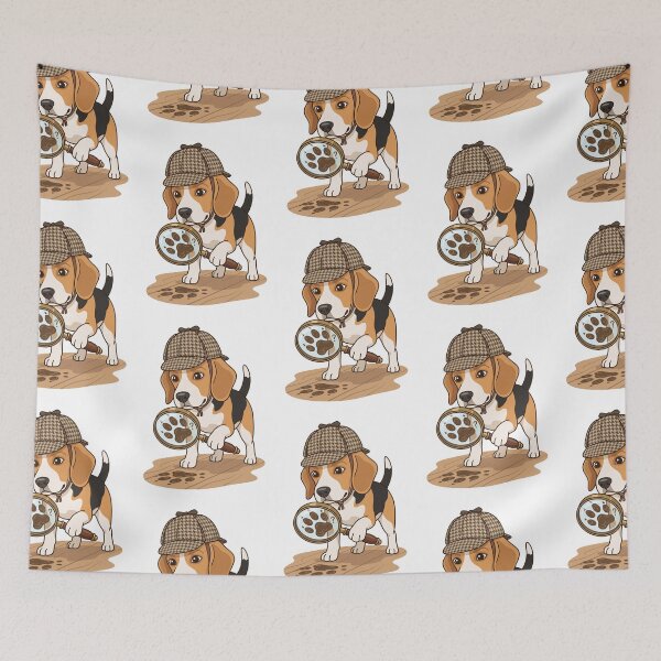 Item preview, Beagle Detective True Crime Podcast Fan Mystery Inspector designed and sold by PictoVibe.
