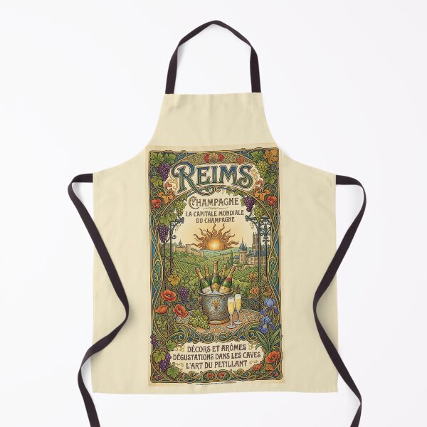 Item preview, Reims, France Art Nouveau Poster designed and sold by travelwitheric.