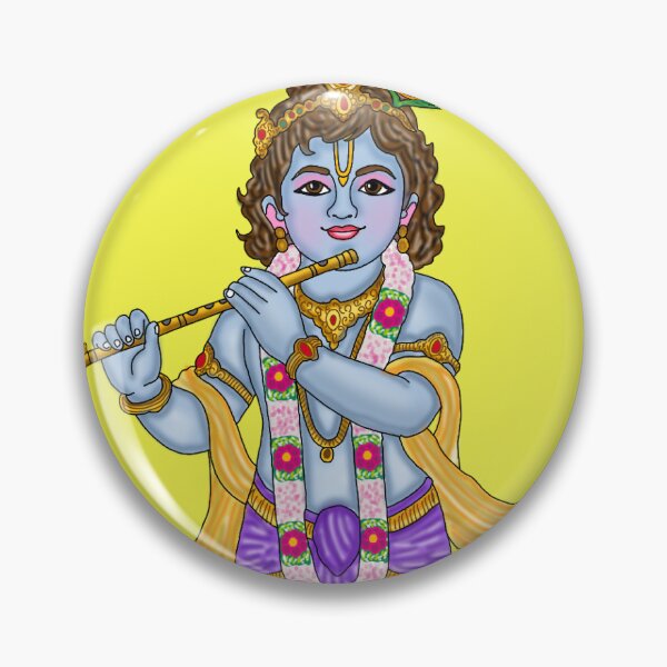 Item preview, Lord Krishna Artwork | Divine Hindu God Digital Illustration designed and sold by Harshit_Digital_Arts.