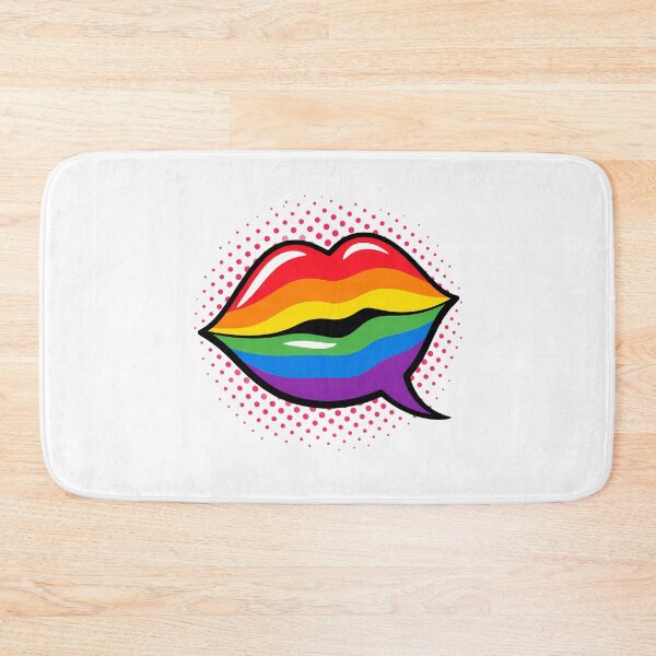 Item preview, Pride Speech Bubble Lips Rainbow Pop Art Lgbtq designed and sold by chattsuede.