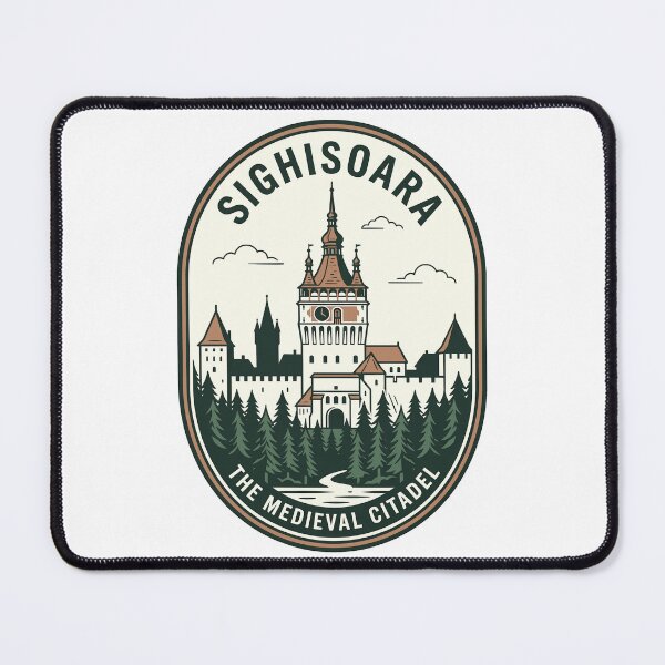 Item preview, Sighisoara Medieval Citadel Vintage Romania Travel Badge designed and sold by k3rstman1.