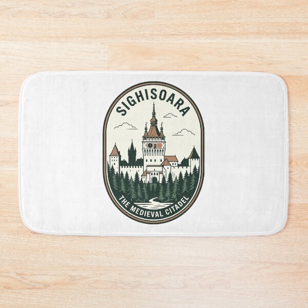 Item preview, Sighisoara Medieval Citadel Vintage Romania Travel Badge designed and sold by k3rstman1.