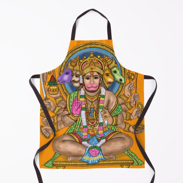 Item preview, Lord Hanuman Artwork | Sacred Hindu Devotional Digital Illustration designed and sold by Harshit_Digital_Arts.