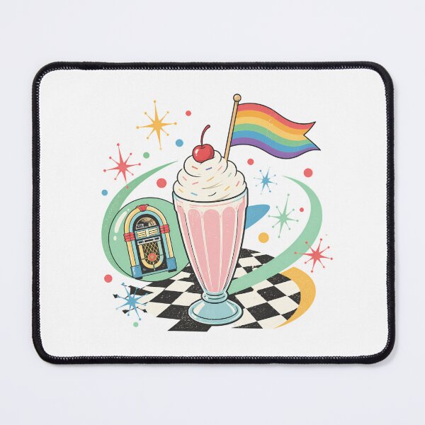 Item preview, Retro Pride Milkshake Kawaii 50s Diner designed and sold by chattsuede.