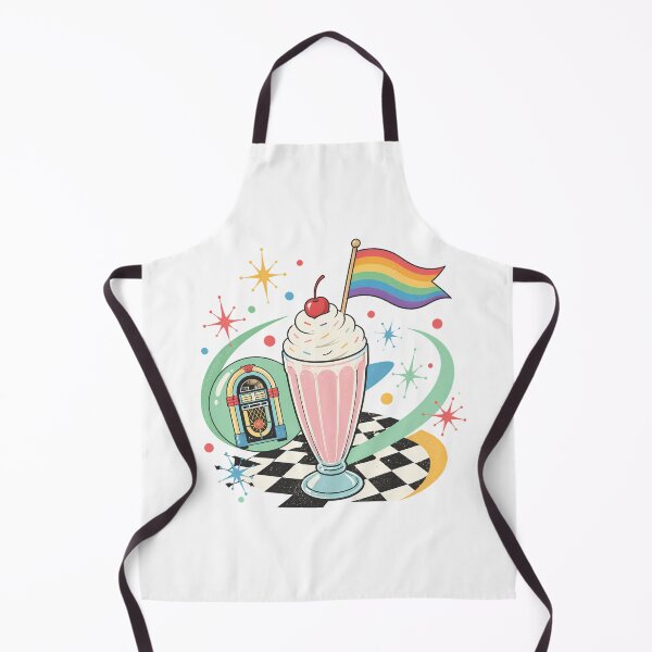 Item preview, Retro Pride Milkshake Kawaii 50s Diner designed and sold by chattsuede.