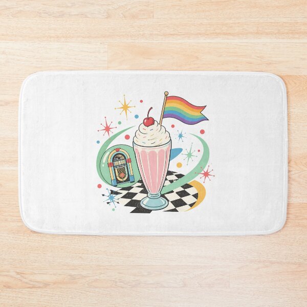 Item preview, Retro Pride Milkshake Kawaii 50s Diner designed and sold by chattsuede.