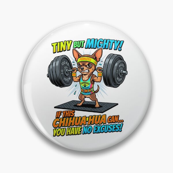 Item preview, Chihuahua Fitness Weightlifting Club Funny Gym Motivation Workout designed and sold by PictoVibe.