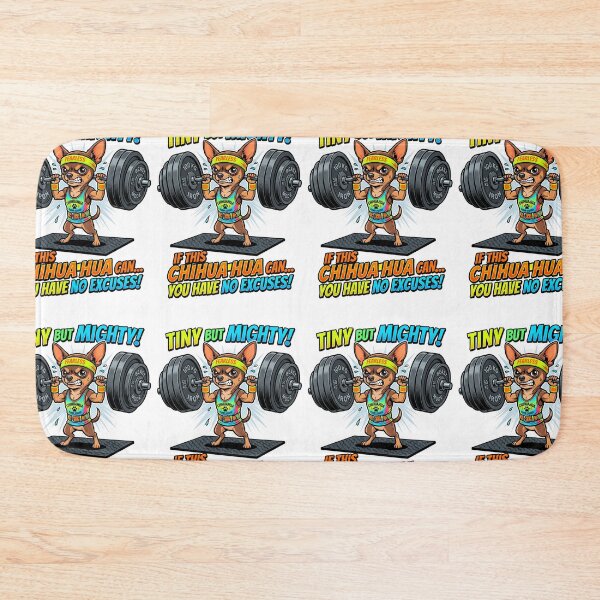 Item preview, Chihuahua Fitness Weightlifting Club Funny Gym Motivation Workout designed and sold by PictoVibe.