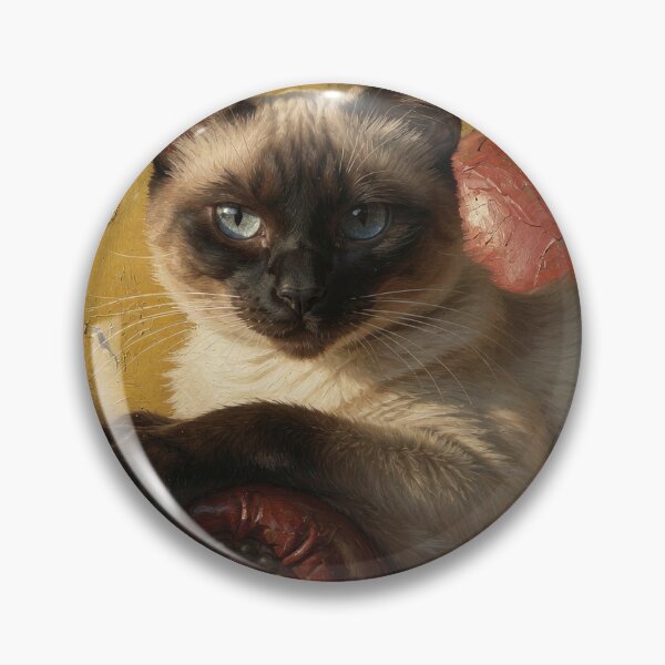 Item preview, Siamese Cat Hyperrealism Impasto  designed and sold by Davidaccio Collection .