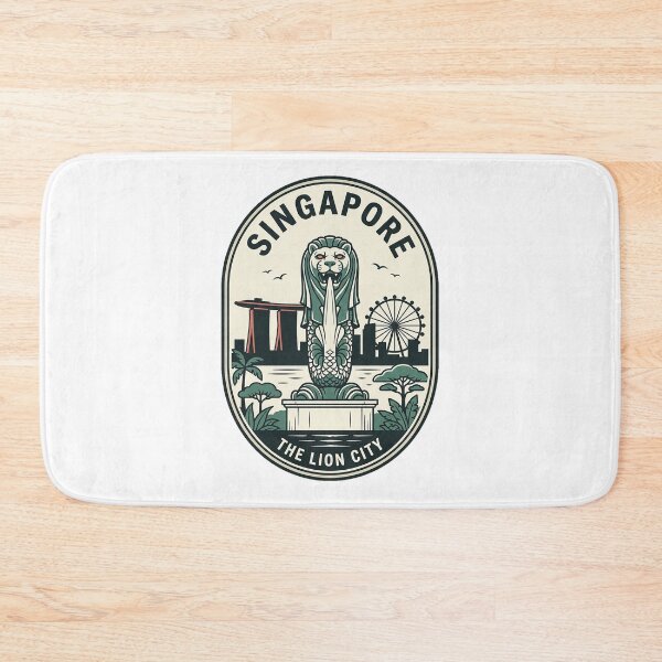 Item preview, Vintage Singapore Merlion Lion City Travel Badge designed and sold by k3rstman1.