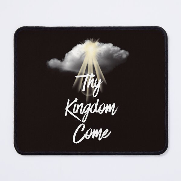 Item preview, Thy Kingdom Come Christian Typography | Faith Prayer Inspirational White Text Design   designed and sold by NapoliApparel.