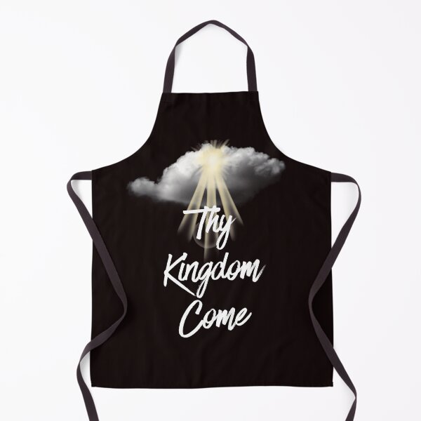 Item preview, Thy Kingdom Come Christian Typography | Faith Prayer Inspirational White Text Design   designed and sold by NapoliApparel.