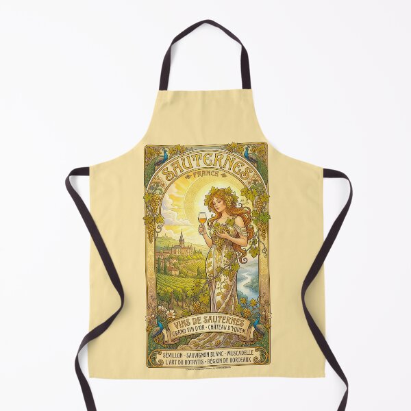 Item preview, Sauternes, France Art Nouveau Poster designed and sold by travelwitheric.