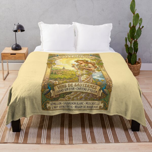 Item preview, Sauternes, France Art Nouveau Poster designed and sold by travelwitheric.