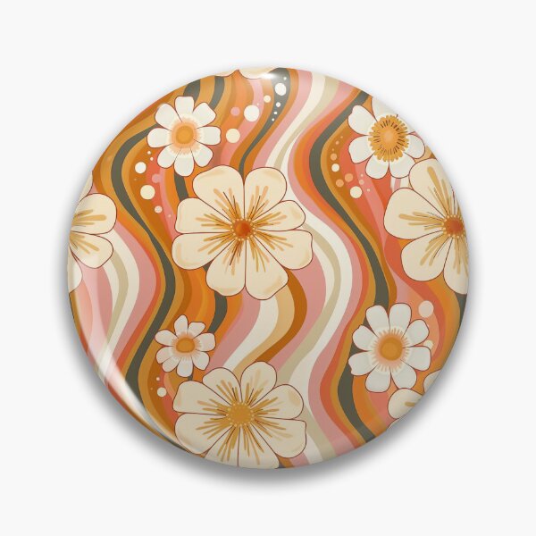 Item preview, Peachy Petals | Hippy Flowers designed and sold by DelicateBalance.