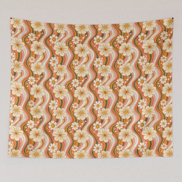 Item preview, Peachy Petals | Hippy Flowers designed and sold by DelicateBalance.