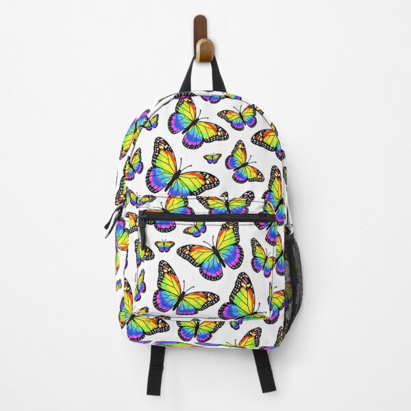 Item preview, Pride Rainbow Butterfly Print on White designed and sold by BeJolley.