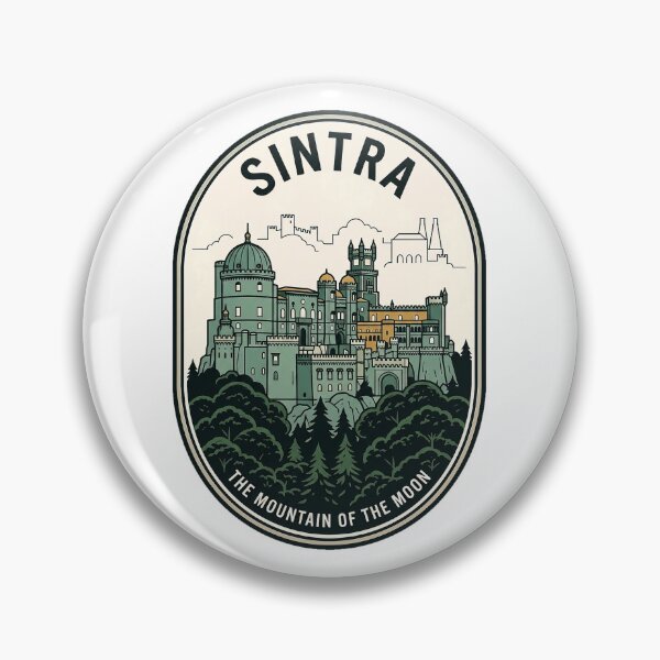 Item preview, Sintra Portugal Mountain of the Moon Vintage Badge designed and sold by k3rstman1.