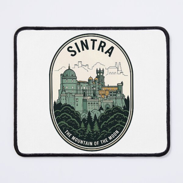 Item preview, Sintra Portugal Mountain of the Moon Vintage Badge designed and sold by k3rstman1.