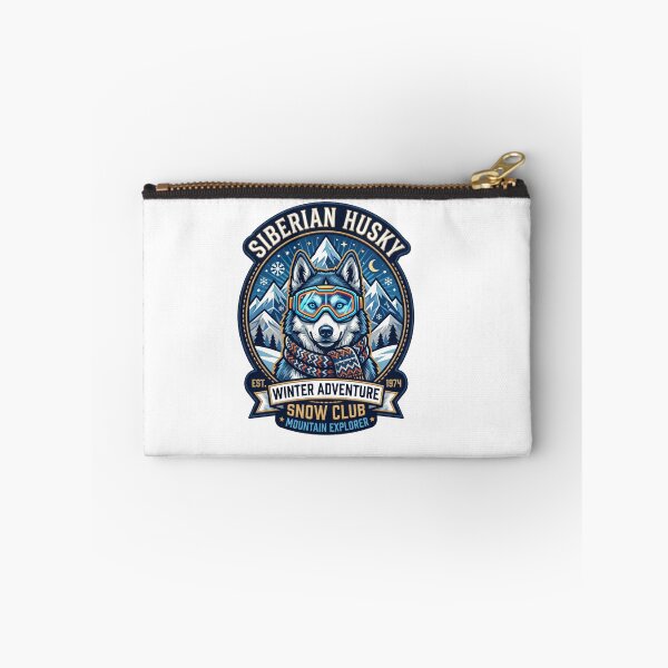 Item preview, Siberian Husky Alpine Ski Club Winter Snow Sports designed and sold by PictoVibe.