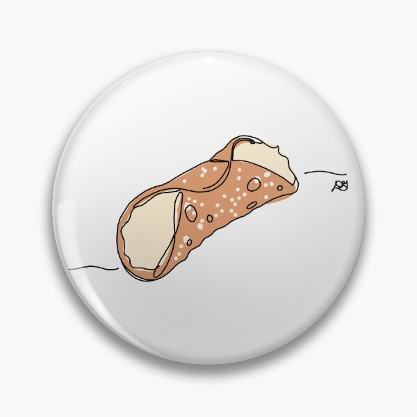 Item preview, Cannoli Italian Pastry Line Art Print designed and sold by Evil B Creative.