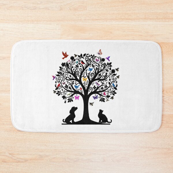 Item preview, TREE OF LIFE WITH BIRDS, DOG, CAT, BUTTERFLY AND INSECTS designed and sold by classic car craze.