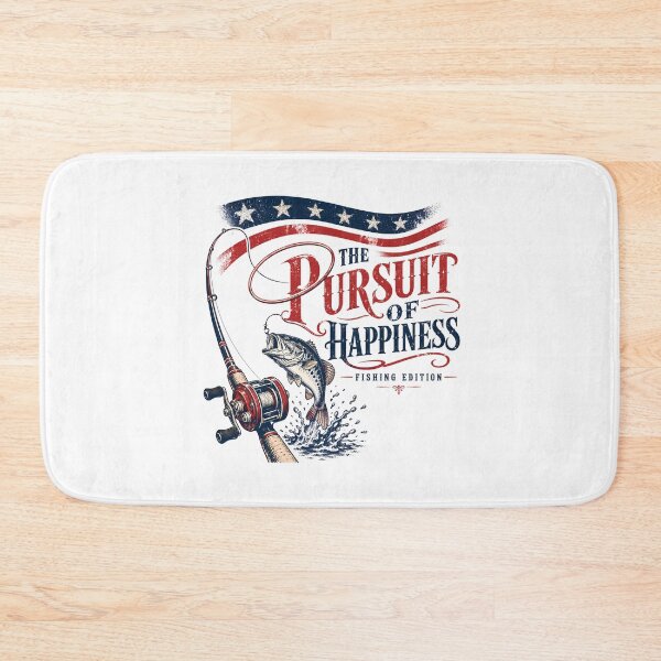 Item preview, American Flag Bass Fishing Vintage Pursuit Of Happiness designed and sold by chattsuede.