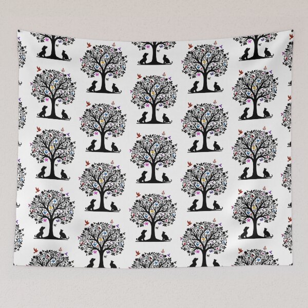 Item preview, TREE OF LIFE WITH BIRDS, DOG, CAT, BUTTERFLY AND INSECTS designed and sold by classic car craze.