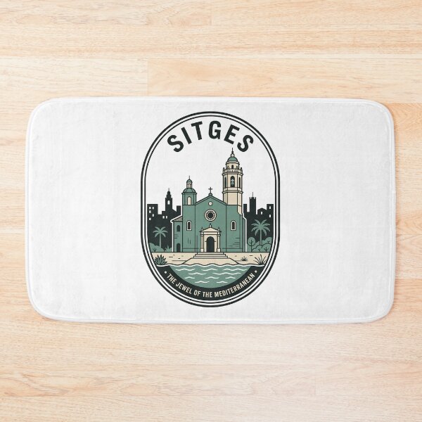 Item preview, Sitges Spain Mediterranean Coastal Town Travel Badge designed and sold by k3rstman1.