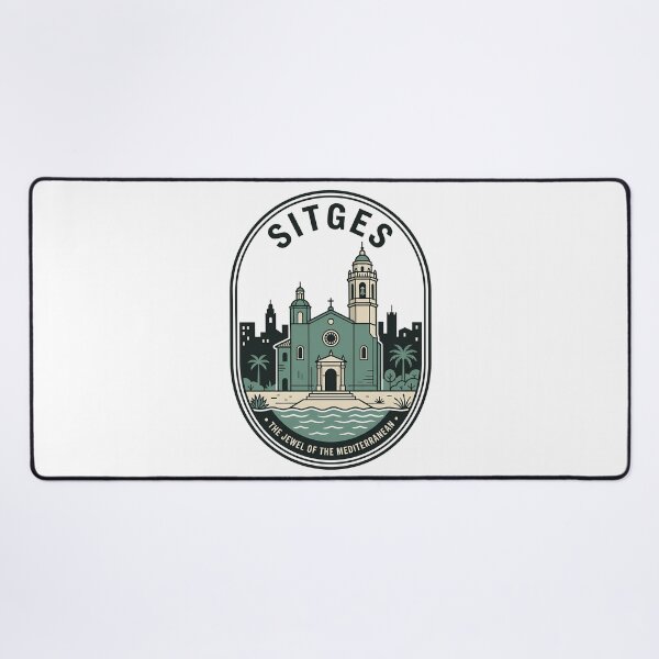 Item preview, Sitges Spain Mediterranean Coastal Town Travel Badge designed and sold by k3rstman1.