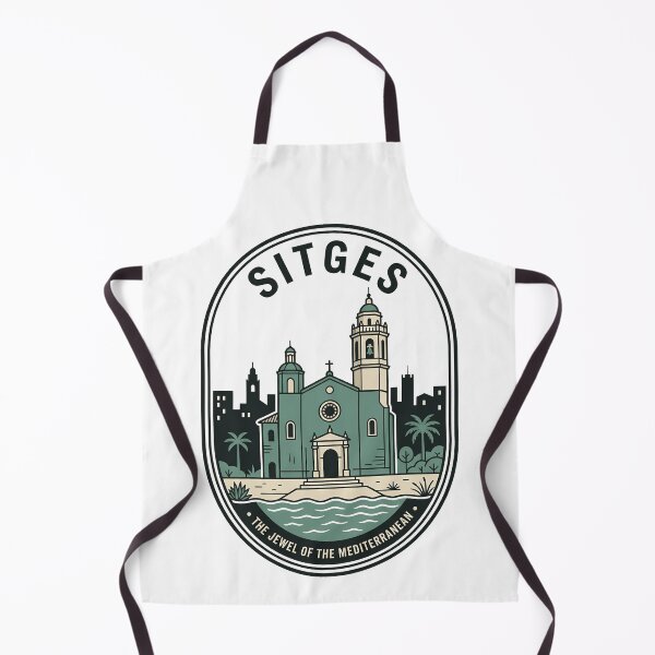 Item preview, Sitges Spain Mediterranean Coastal Town Travel Badge designed and sold by k3rstman1.